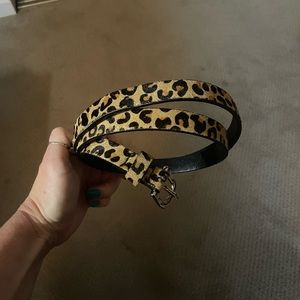 Lucky brand leopard belt.